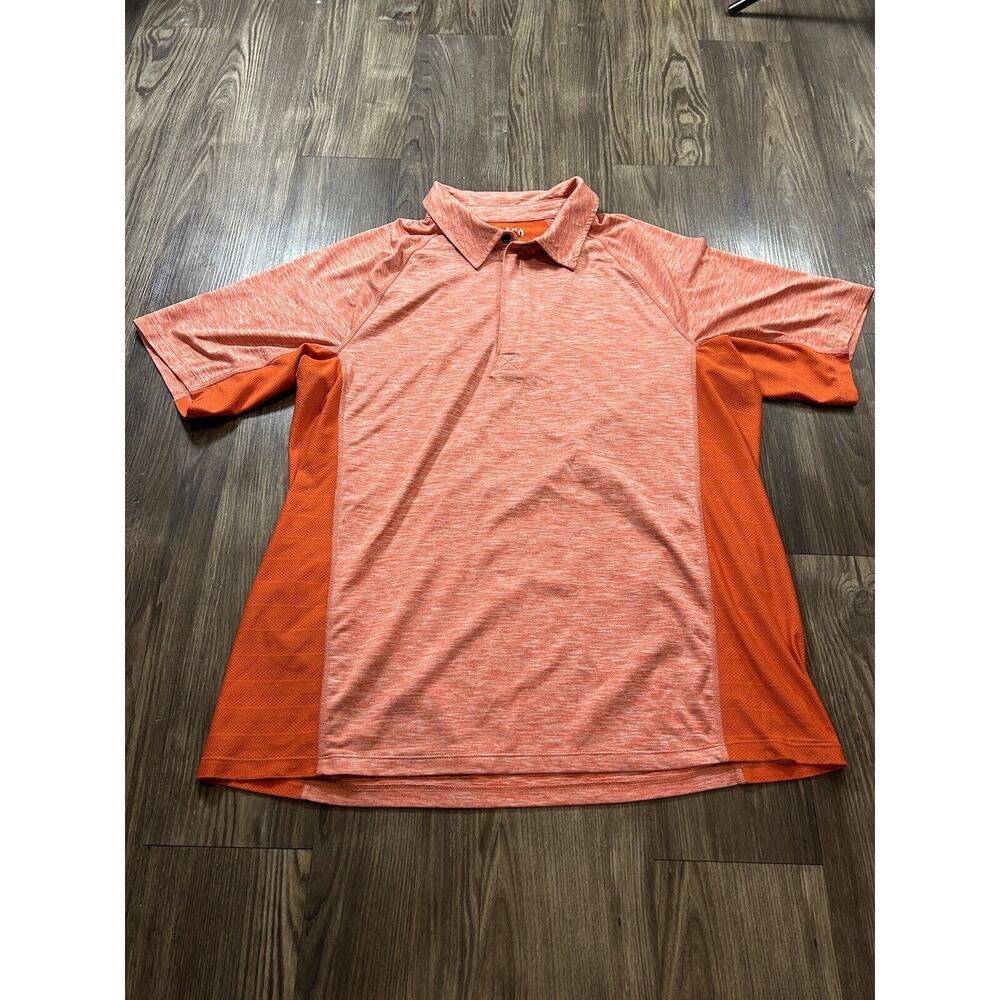 DULUTH TRADING Men's L Plum‎ Poly Spandex Performance Polo Shirt Wrinkle-free